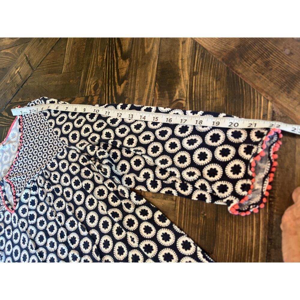 Boden Floral Neutral Top Women 14 Geometric Preppy Casual Comfy Artsy Classy - Picture 6 of 6